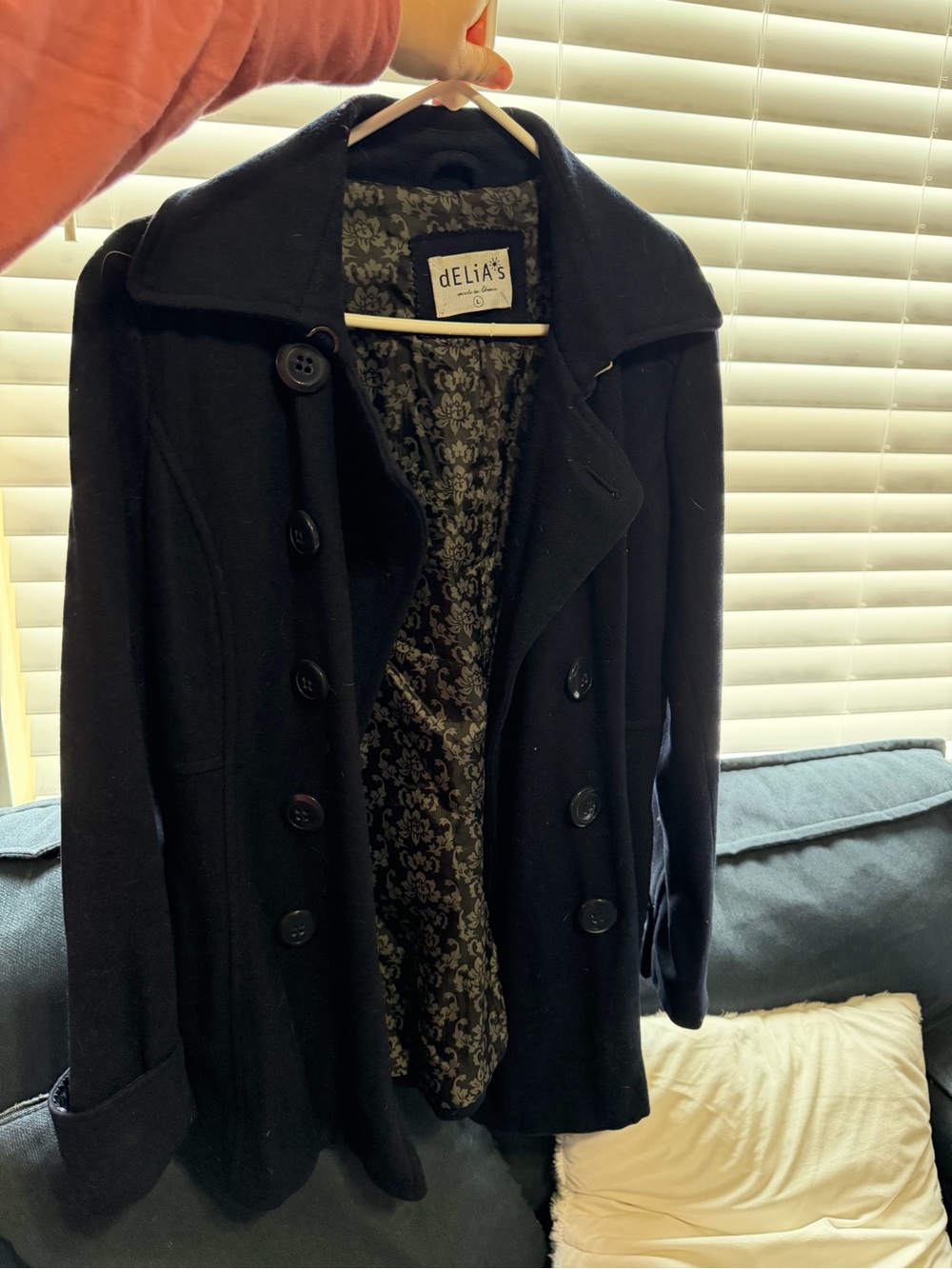 Women’s Delias Navy Vintage Pea Coat